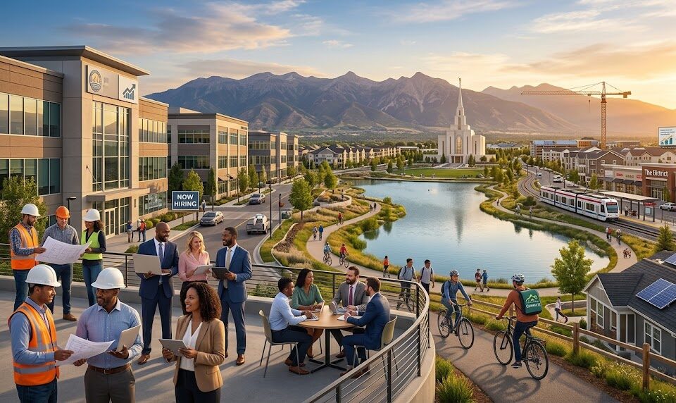 South Jordan Utah economy employment business districts and housing